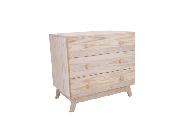 Pine Ollie 3 Drawer Chest