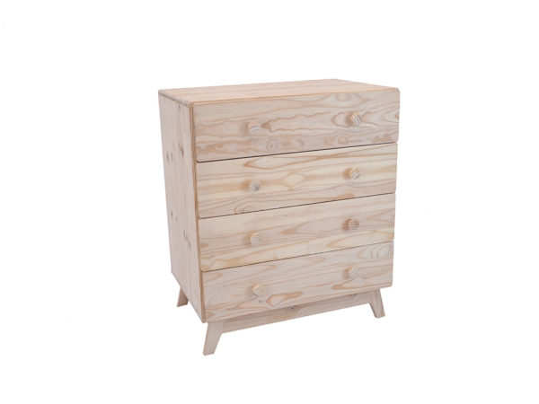Pine Ollie 4 Drawer Chest