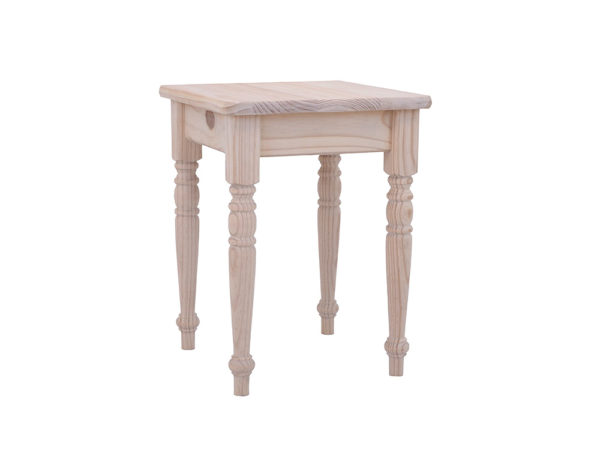 Pine 350 X 350 Turned Leg Side Table