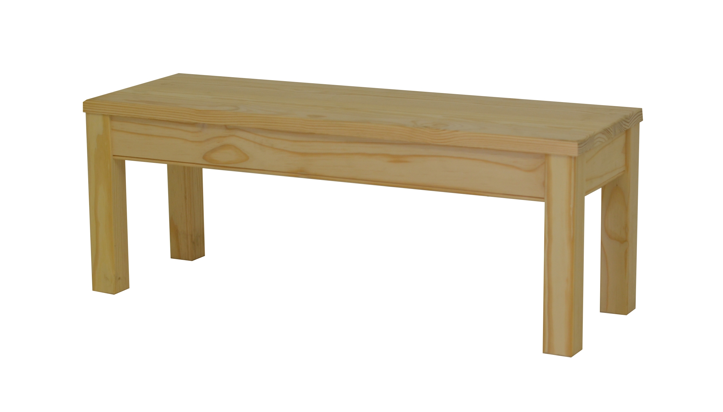 Plain Leg Bench 1200 Mistry's Pine Furniture