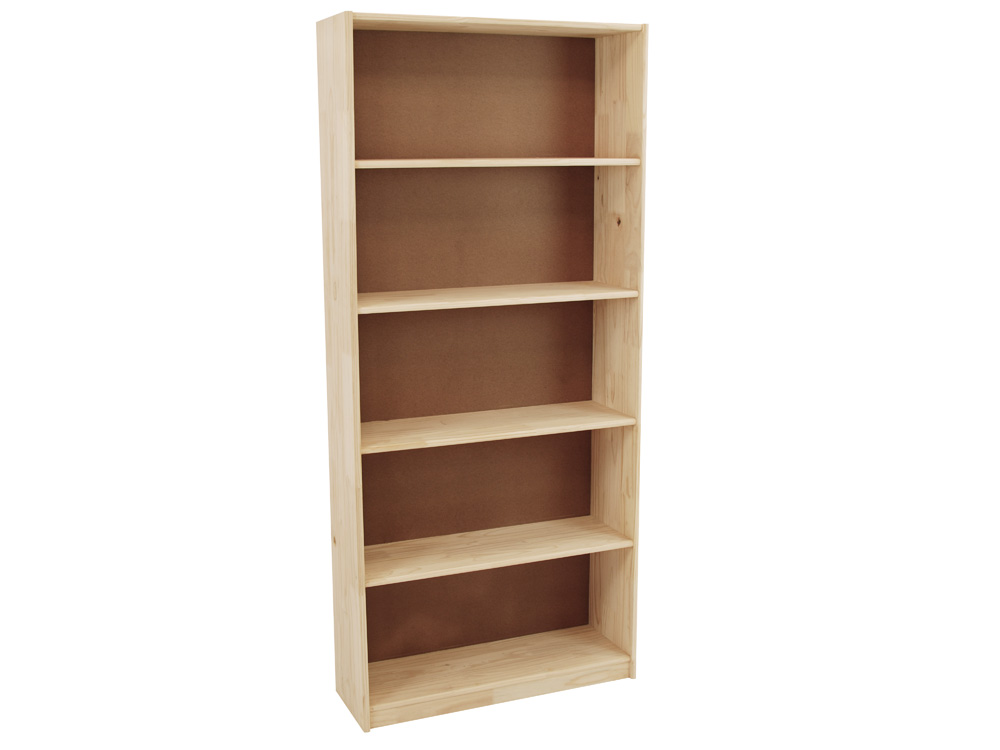 Pine 5 Section File Bookcase
