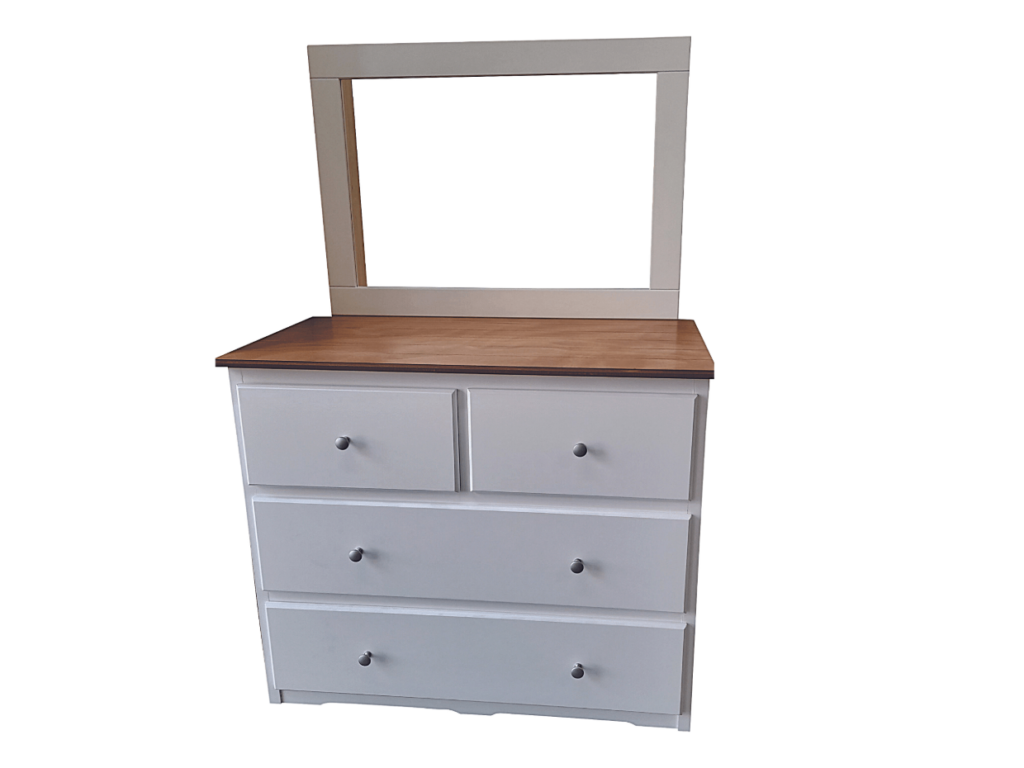 Bastille Chest of Drawers + Mirror - Mistry's Pine Furniture